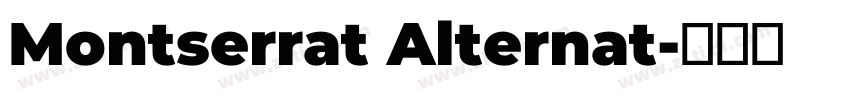 Montserrat Alternat字体转换